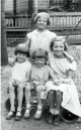 l–r Martini, Hildegarde, Wendy, standing behind them – Elizabeth, Winnipeg, 1935